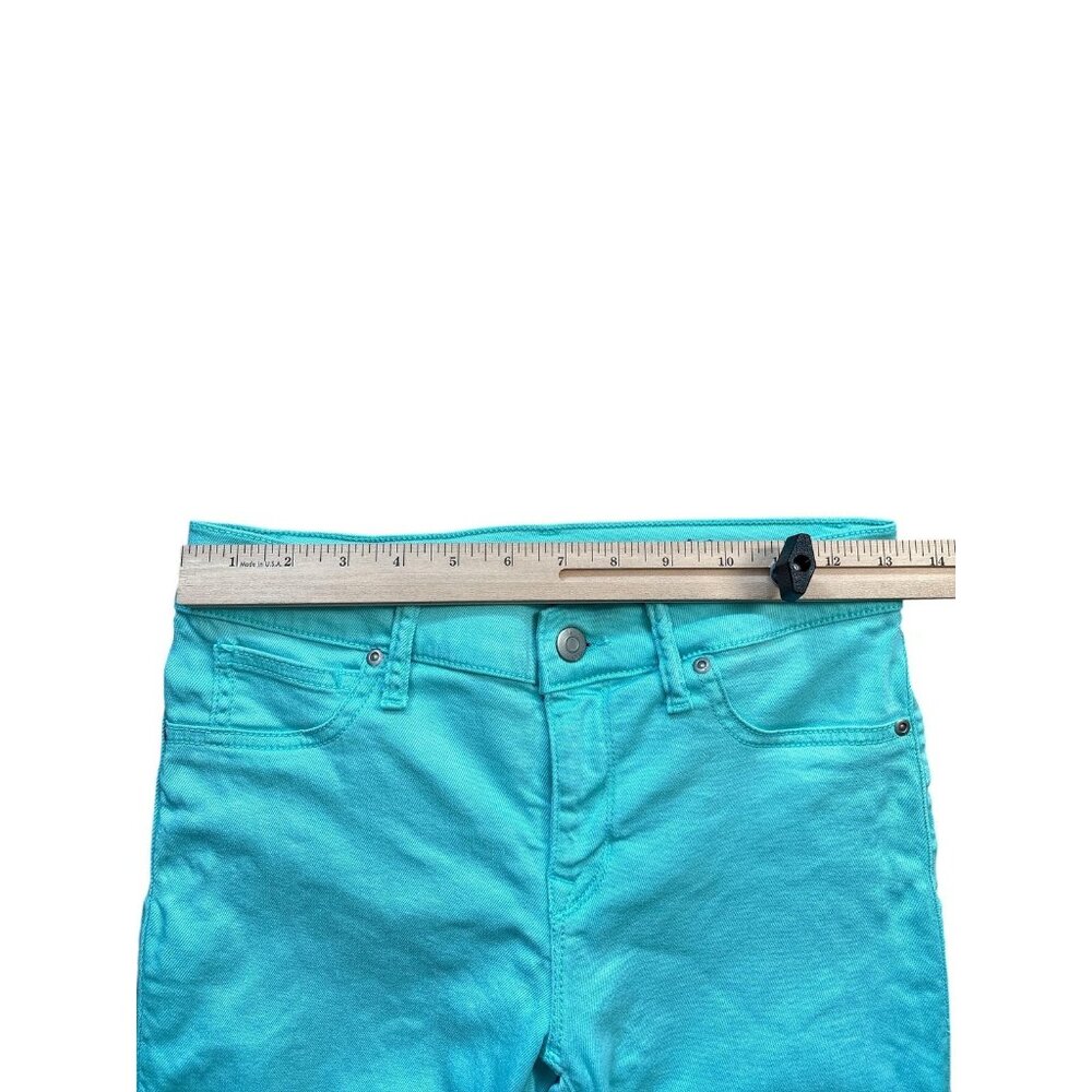 Gap Legging Jeans Womens 4 27 Aqua Glaze Skinny Lyocell Blend Stretch Turquoise - Picture 6 of 9